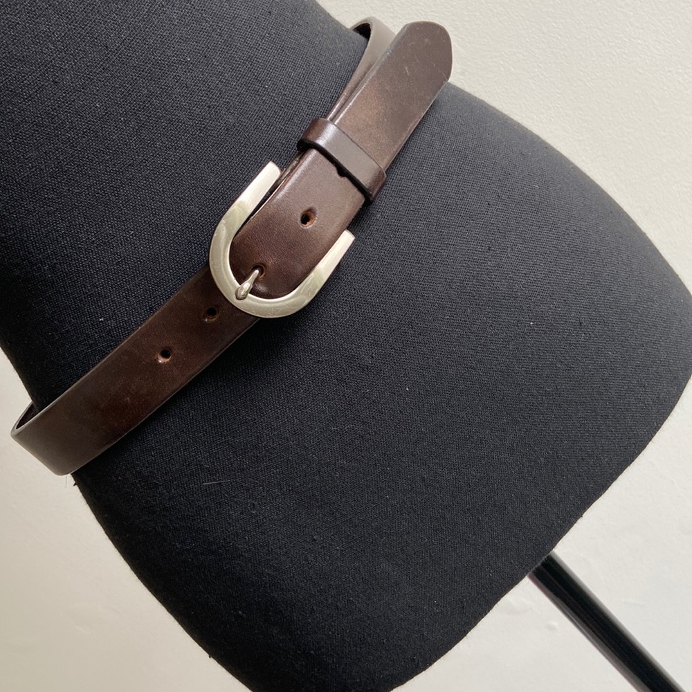 Isda & Co Brown Leather Belt Medium